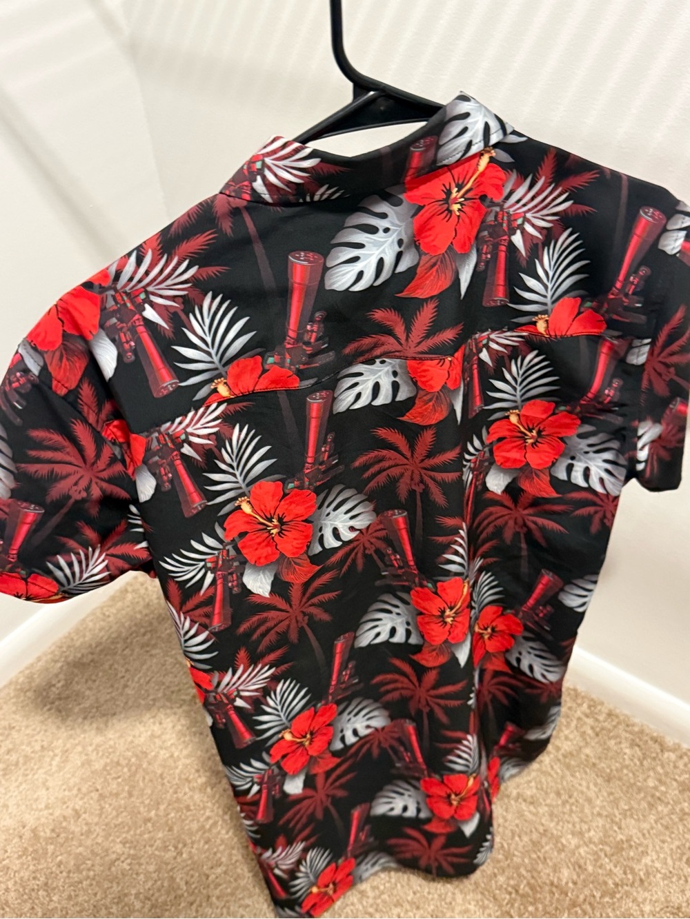 Retro Rifle Hawaiian Shirt, Suppressed - Picture 2 of 3